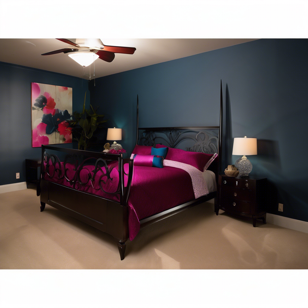 After renovation - AI-designed bedroom with modern styling